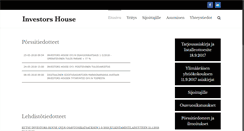 Desktop Screenshot of investorshouse.fi